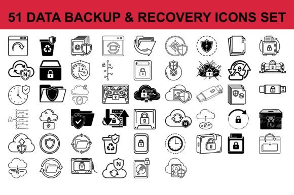 51 Data Backup Recovery Icons Set: A Practical Guide for Secure Storage Visuals