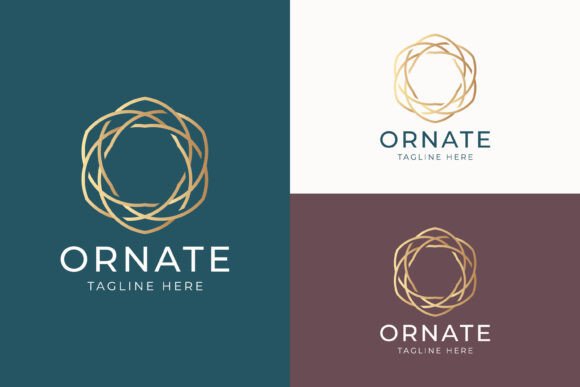 Circular Logo Gold Reflecting Luxury: Revitalize Your Corporate Image with Elegance