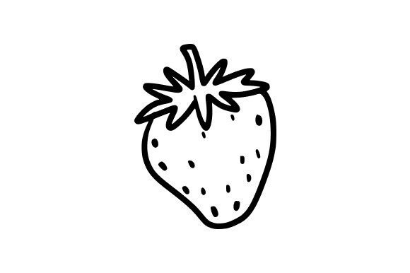 Cute Strawberry Doodle for Creative Projects
