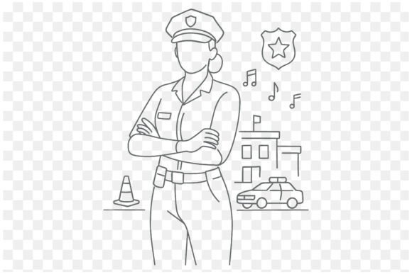 Female Police Officer Line Art: Key Design Insights & Uses