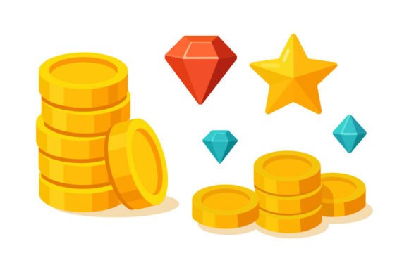 Flat Game Rewards and Treasure Assets: A Versatile Toolkit for Game and App Design