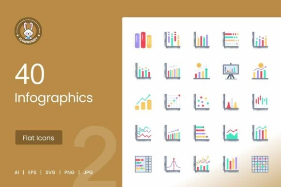 Infographics Flat Multicolor Icons: A Versatile Toolkit for Modern Visual Communication