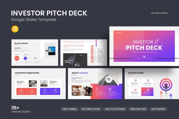 Investor Pitch Deck Google Slides Template Review