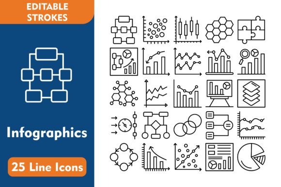 Mastering Visual Communication with Infographics Line Icon Sets