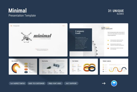 Minimal Keynote Presentation Template: A Versatile Tool for Clean, Professional Presentations