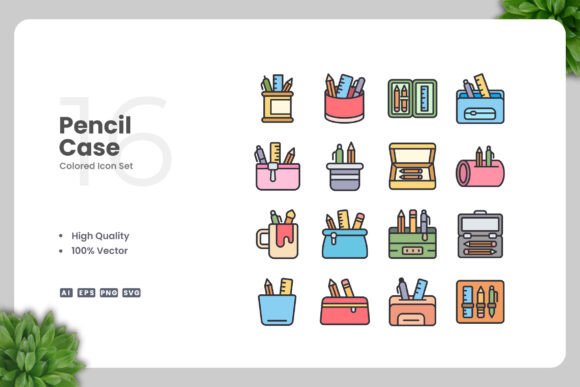 Pencil Case Colored Icons: A Practical Guide to Choosing and Using Vector Icon Sets