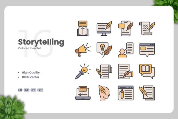 Storytelling Colored Icons: A Practical Resource for Visual Communication