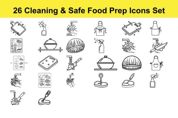 The Visual Language of Kitchen Safety: A Complete Icon System