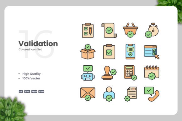 Validation Colored Icons – Practical Versatility Across Projects