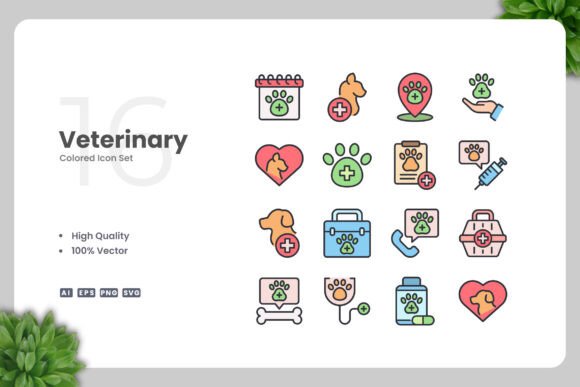 Veterinary Colored Icons: A Strategic Asset for Modern Communication and Branding